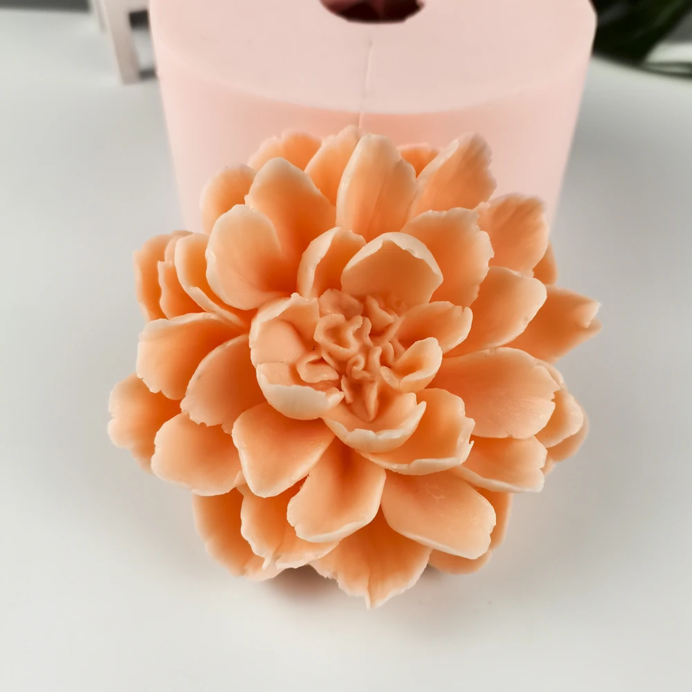 

HC0286 PRZY Molds Silicone Lotus Flower Mold Decoration Plant Soap Molds Flowers Candle Moulds Bouquet Making Clay Mould