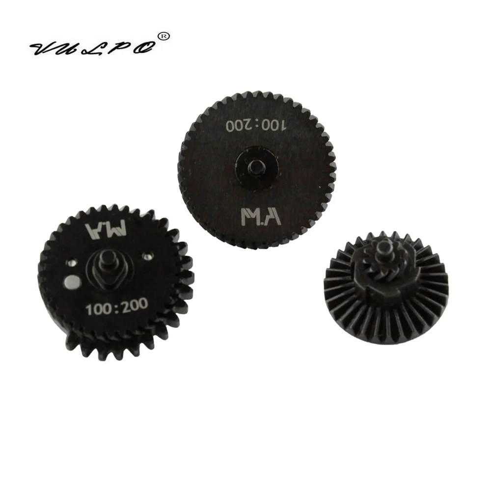 VULPO High Quality New Design 100:200 CNC steel cutting  helical reinforcement super high torque Gear Set for. AEG gearbox 2/3 h