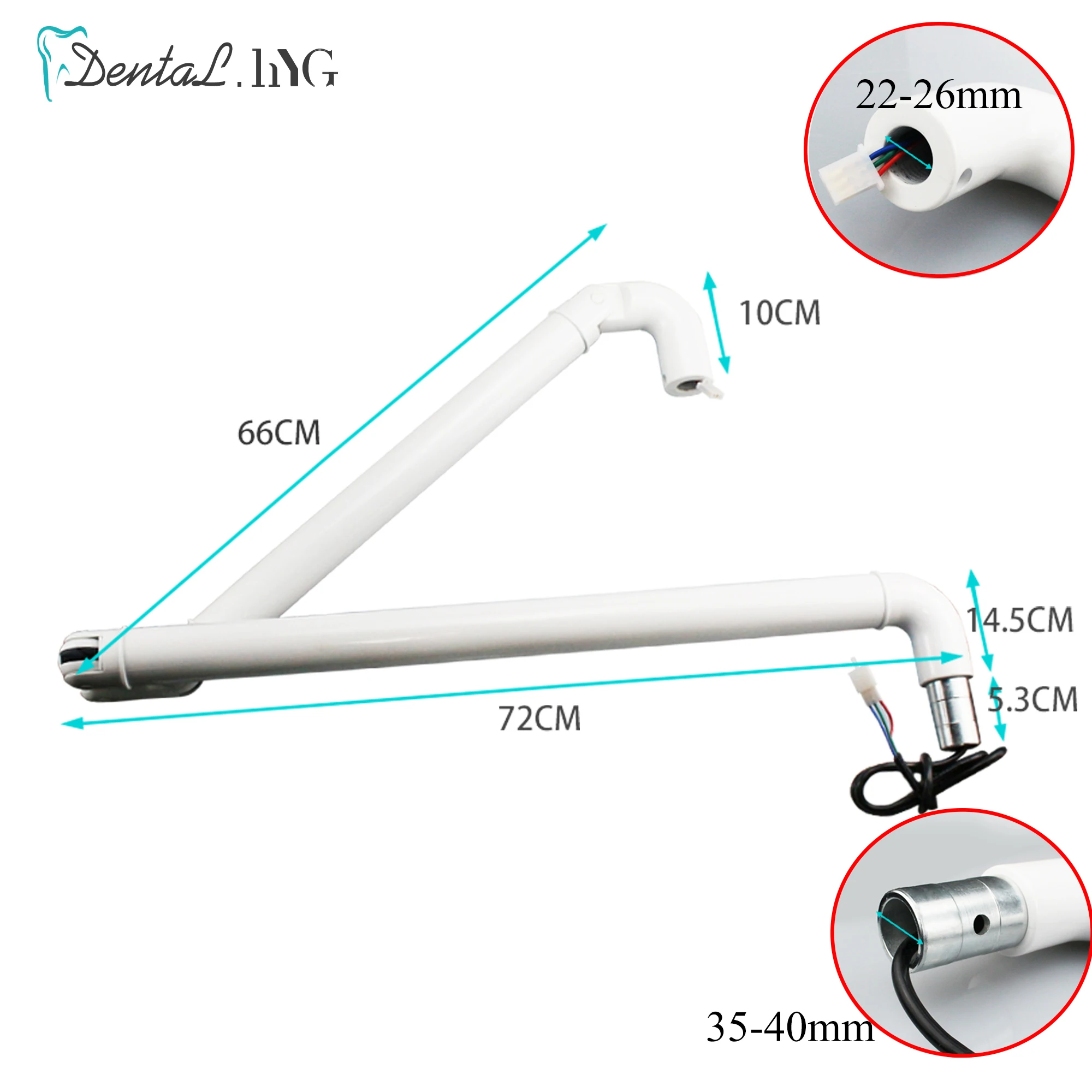 Dental Lamp Arm Dental Chair Unit Oral Light Arm Aluminuml For Dental Post Dental Equipment