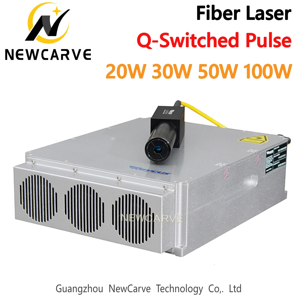 Raycus Q-switched Pulse 20W 30W 50W 100W Fiber Laser Series GQM 1064nm For Laser Cutting Machine NEWCARVE