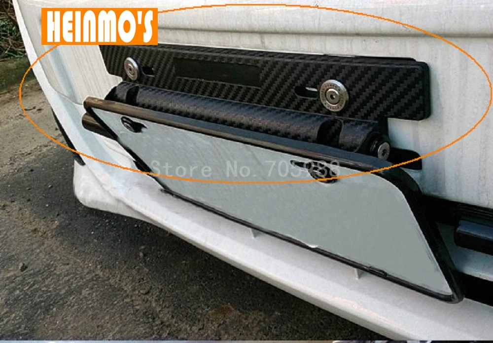 New JDM Adjustable Carbon Fiber Style Registration Plate Holder Tilt License Plate Frames Frame For Most Cars