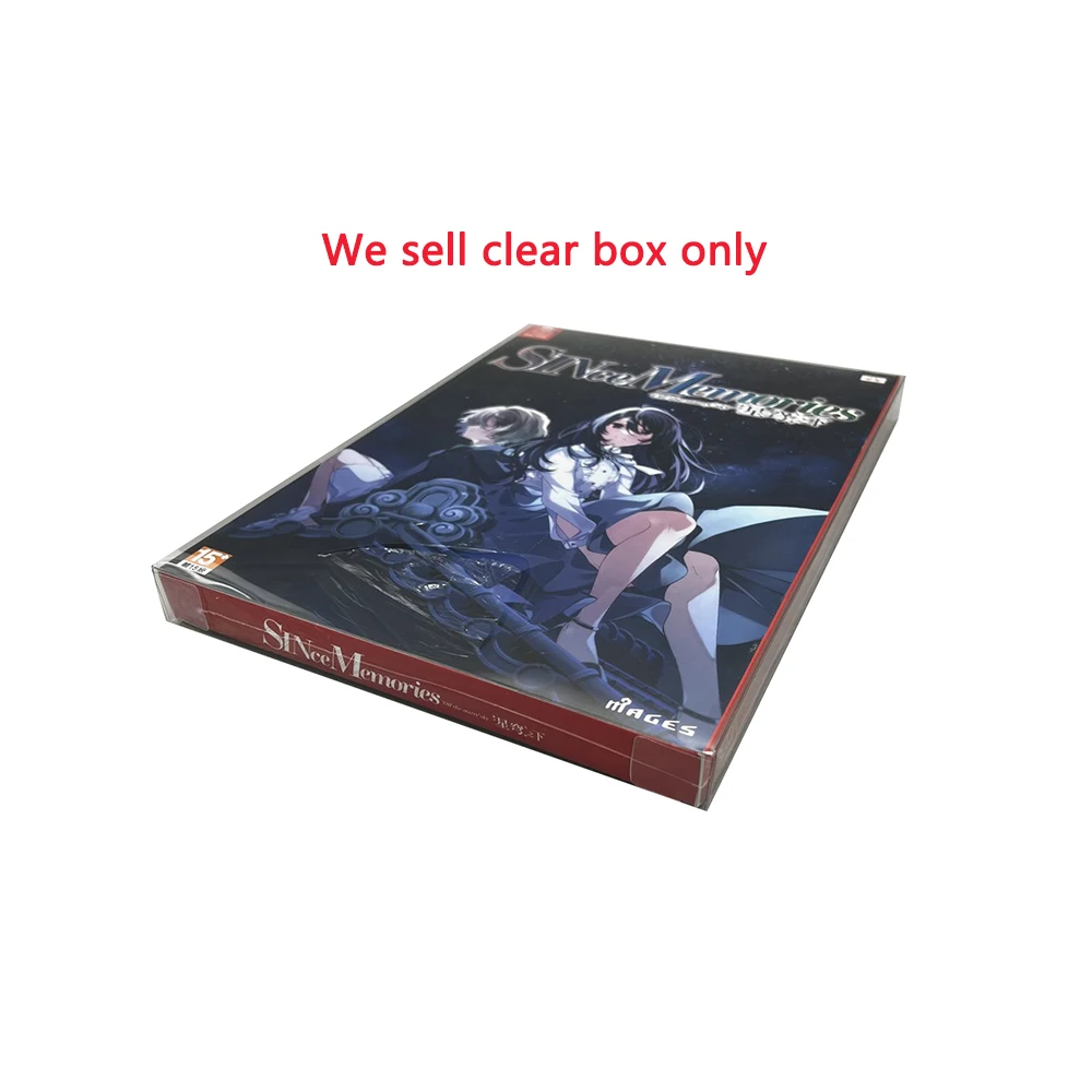 10PCS Transparent Clear PET Box For SWITCH NS For SIince Memories off the stary sky  Limited Edition Collection  Display cover