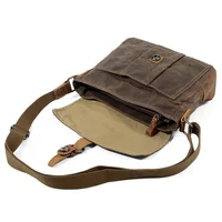 Bolso de hombro cruzado para hombre, bolso de lona impermeable, bolso de mensajero informal