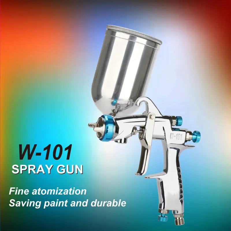 free shipping, Japan W101spray gun,W-101 HVLP spray gun manual car painting gun,gravity feed type with cup,w101 Pistol