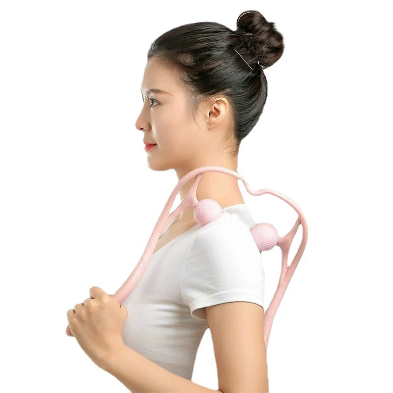 

Manual cervical massage clip hand-held neck shoulder vertebral massager roller kneading neck office neck clip