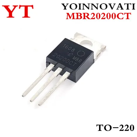 50pcs/lot MBR20200 MBR20200CT DIODE ARRAY SCHOTTKY 200V TO-220 best quality.