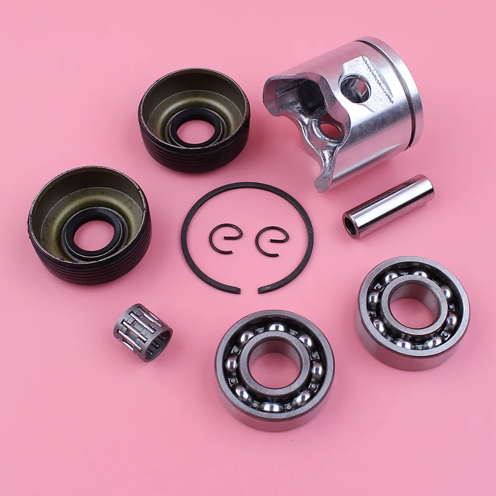 Adephol 42mm Kit di anelli di sicurezza dell'anello del perno del pistone per Husqvarna 340 345 pezzo di ricambio per motosega con paraolio per cuscinetti a manovella