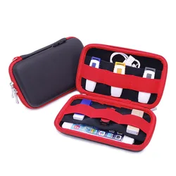 GUANHE 2.5 inch Electronics Cable Organizer Bag USB Flash Drive Memory Card HDD Case Travel CASE Drive Protector Bags & Cases