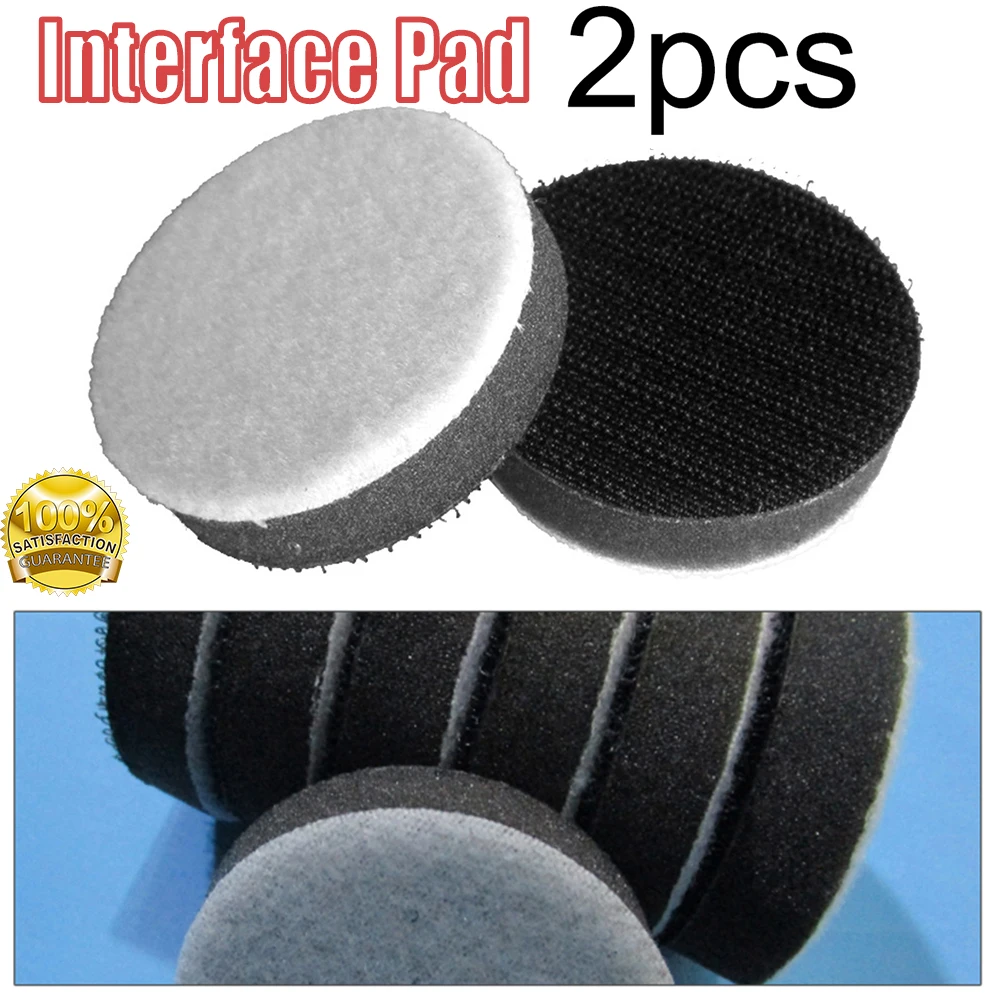 2 inch Interface Pads Soft Sponge Interface Pad for Sanding Pads and Hook&Loop Sanding Discs for Uneven Surface Polishing