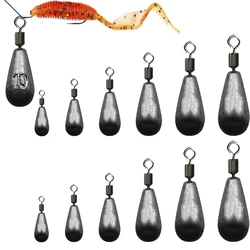 Água Drop Peso Sinker, Equipamento de pesca Acessórios, 3.5g, 5g, 7g, 10g, 14g, 20g, 10pcs por lote