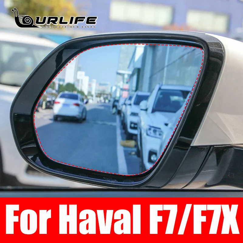 For Haval F7 F7X 2020 2021 2022 2023 2024 Anti Fog Car Window Clear Rearview Mirror Film Waterproof Stickers Accessories