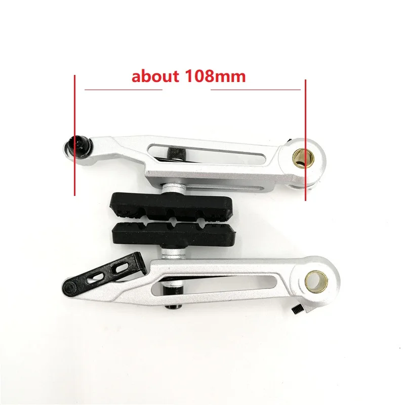 Single Double V Brake Lever Long Arm 108mm Aluminum Alloy 16/18/20 Inch 406 451 Folding Bike Brake Part Upgrade Modification