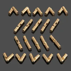20pcs Copper Barrel Hinges Cylindrical Cabinet Jewelry Box Hidden Invisible Concealed Hinge Furniture Hardware