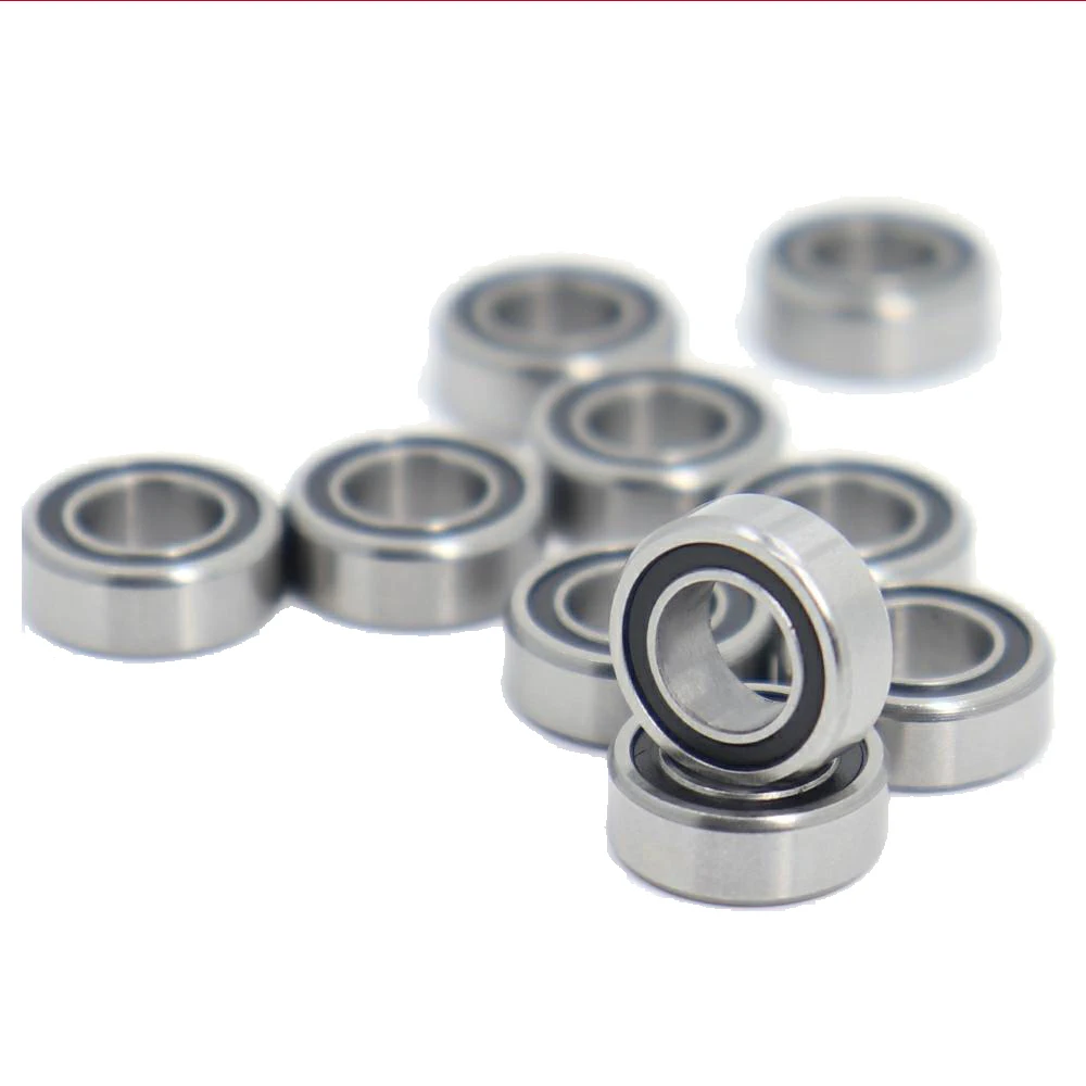 MR106RS Bearing 10PCS 6x10x3 mm ABEC-7 Hobby Electric RC Car Truck MR116 RS 2RS Ball Bearings MR106-2RS Black Sealed