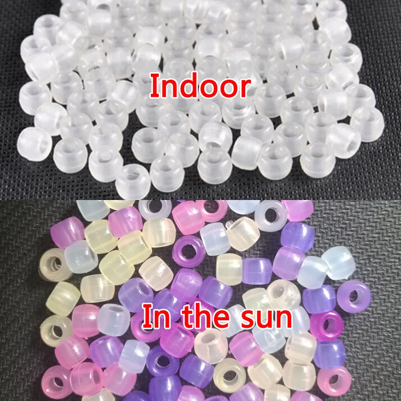 Free shipping, 500pcs UV color Changing beads For DIY Loom Bands Bracelets, UV  Beads Specail For Your Bracelets Bead Charms