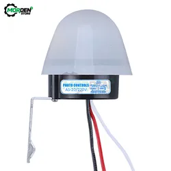 AS-20 Rainproof Light Control Switch Photo Control Switch Automatic On Off Photocell Street Light Sensor Switch  110V 220V 12V