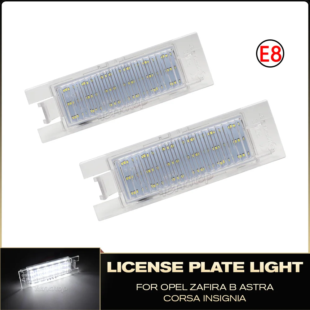 LED Number License Plate Lights Signal Lamp Fit For Opel Astra H J Corsa C D Insignia Tigra B Twintop Vectra C Zafira B OPC