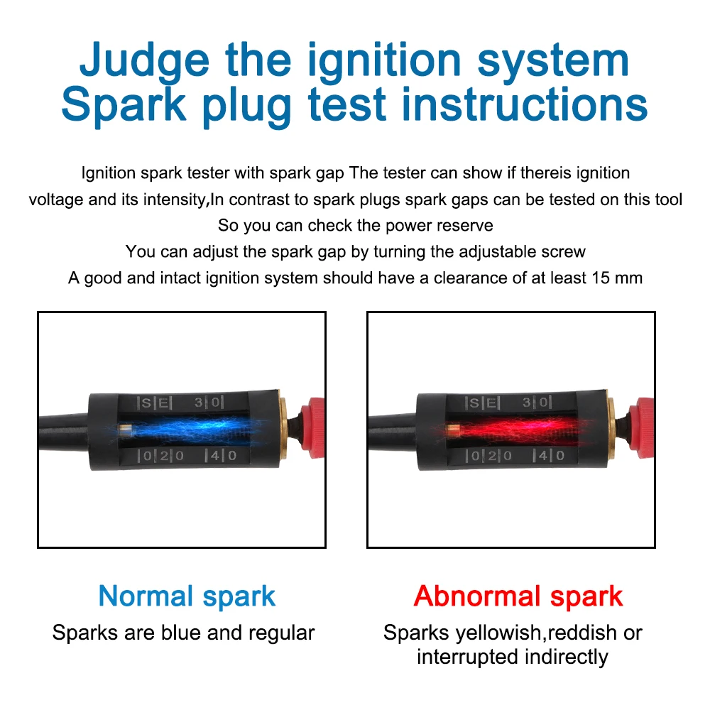 In Line Car Circuit Diagnostic Coil Engine Ignition System Spark Plug Tester Autos Adjustable Ignition Coil Tester