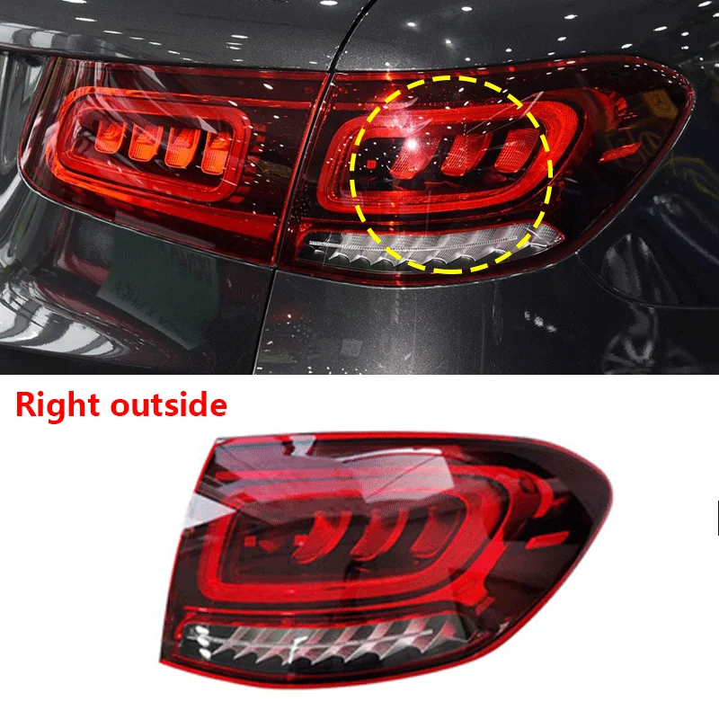 For Mercedes-Benz GLC Class W253 GLC200L GLC260L GLC300L 2020-2021 Taillight Brake Light Lampshade Rear Taillight