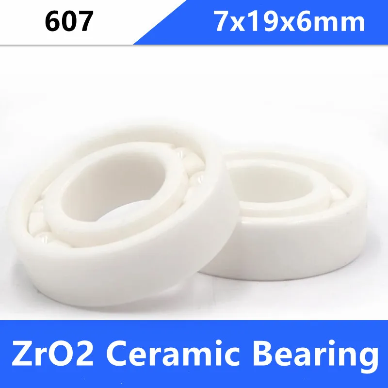 

4/10pcs 607 ZrO2 full Ceramic bearing 7x19x6mm Zirconia ZrO2 Ceramic ball bearings