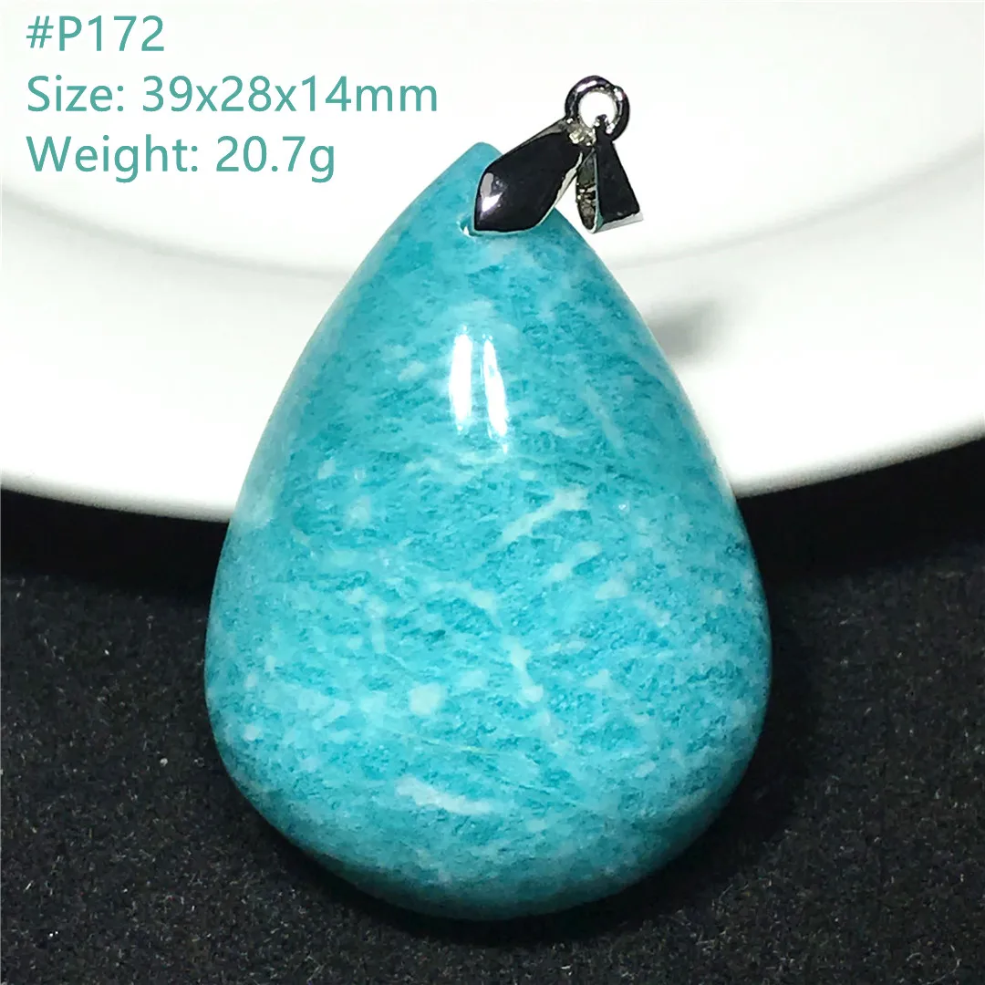 Top Natural Amazonite Pendant Jewelry For Woman Lady Man Gift Healing Crystal Beads Stone Green Mozambique Rare Gemstone AAAAA