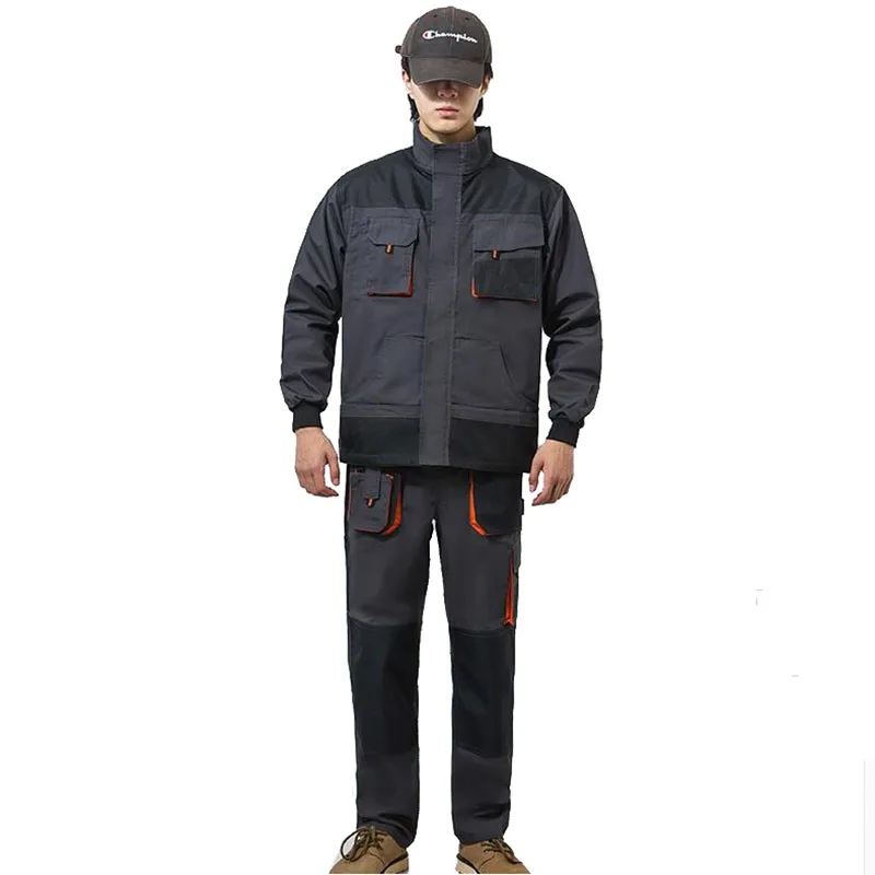 Men’s Work Bib and Brace Overall with Pockets Carpenters Work Overall Workwear Jacket Pants