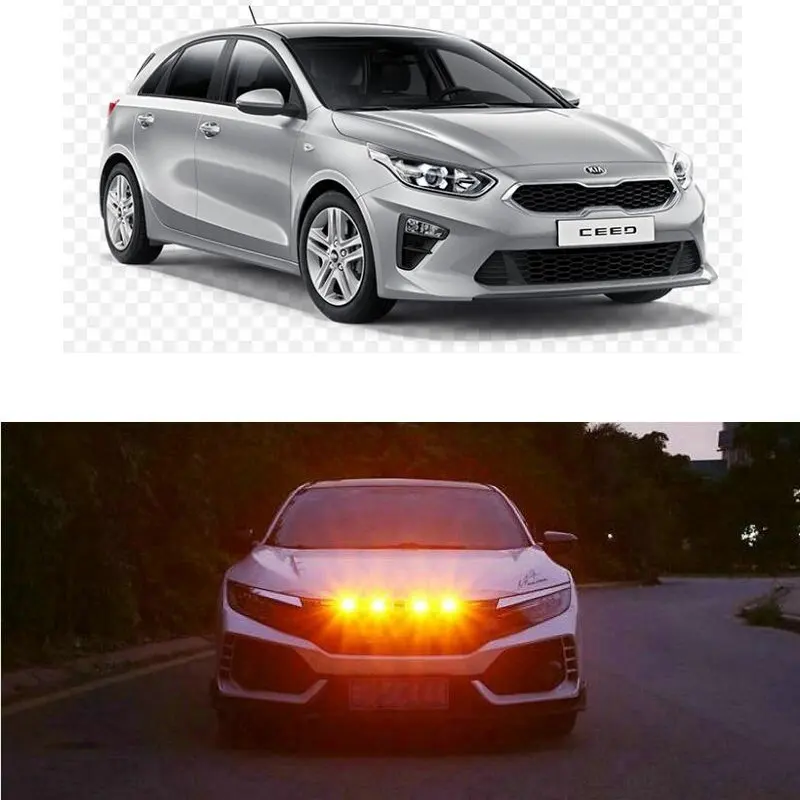 

Car Accessories Grille Light Lamp For Kia rio ceed sportage cerato sorento soul Carens Magentis Opirus Optima Picanto Carnival