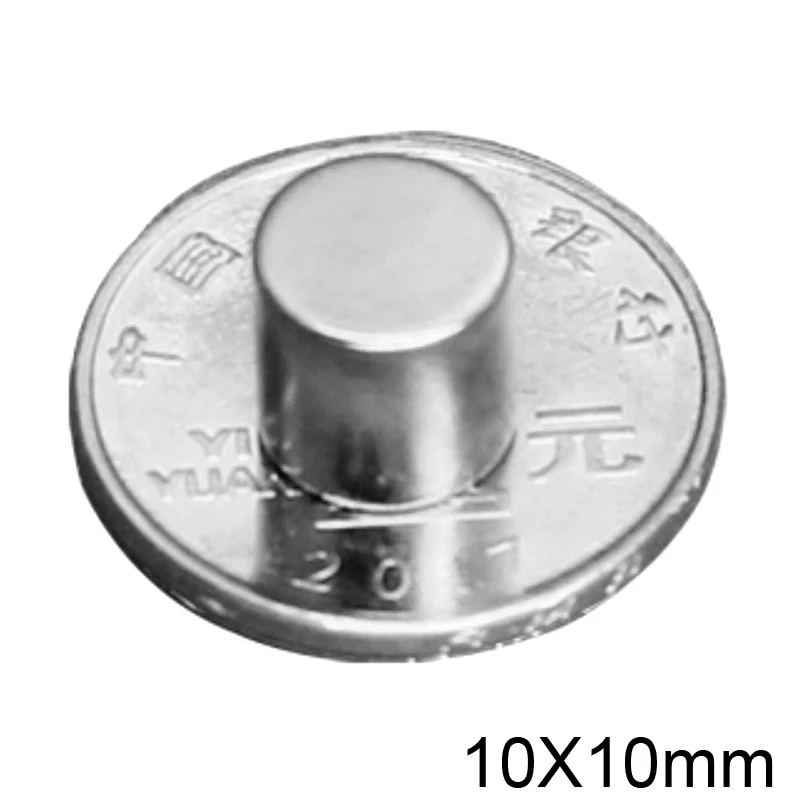 5/10/20/30/50pcs 10x10 mm Rare Earth Magnets Dia 10x10mm Round disc Magnet 10mmx10mm Permanent Neodymium Magnet 10*10