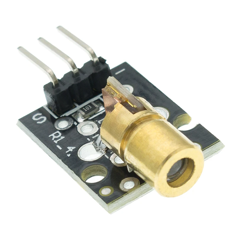 

KY-008 650nm Laser sensor Module 6mm 5V 5mW Red Dot Diode Copper Head for