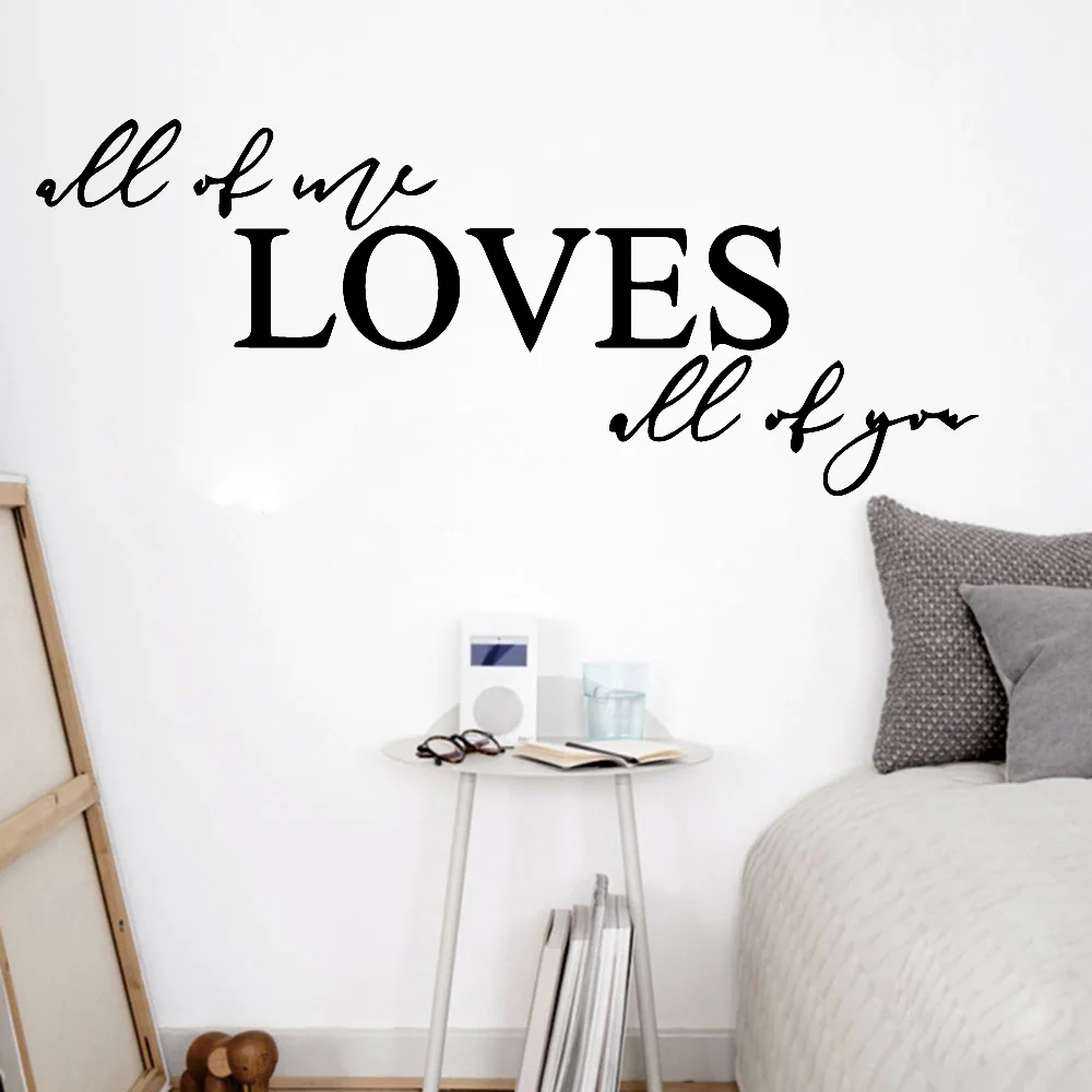 Loves Qoutes Wall Stickers For Living Room Bedroom Nodic Murals Home Decoration Vinyl Wardrobe New Design Decals Art Decor Y560