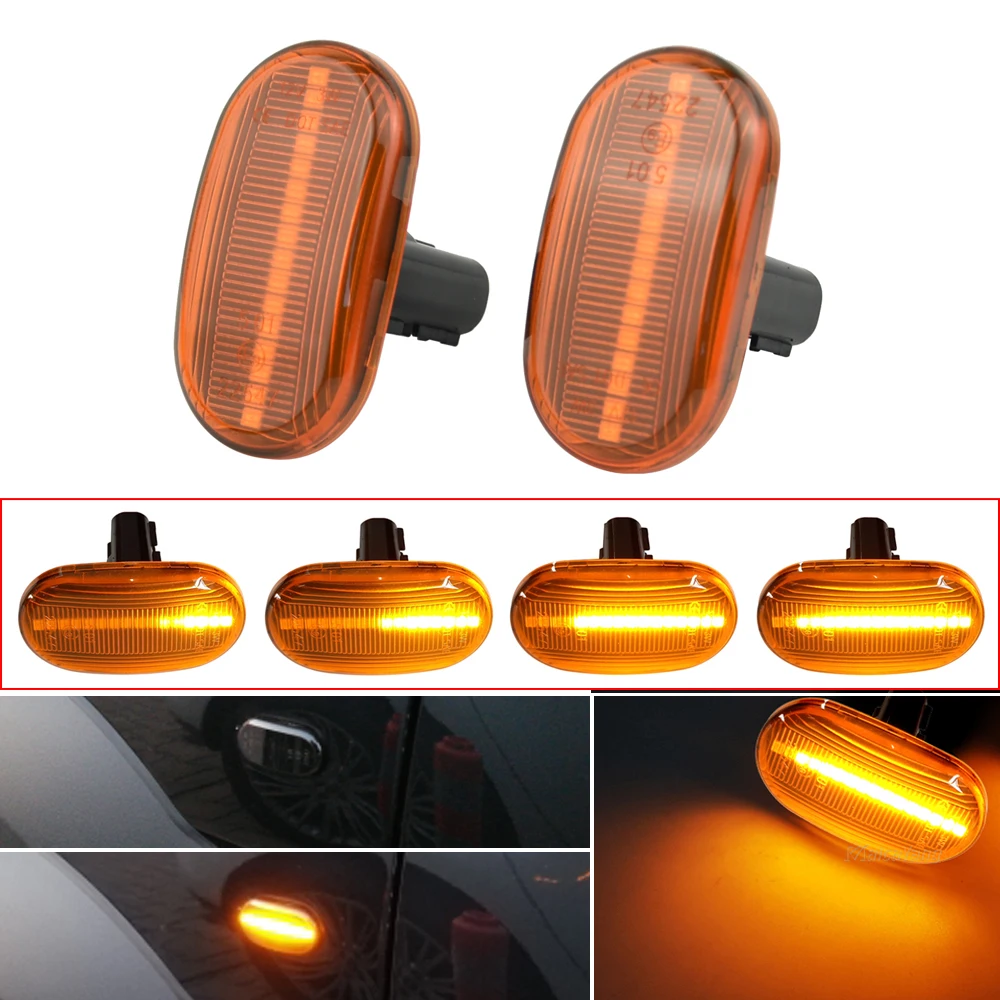 1 Set For Suzuki Jimny JB64W JB74 JB23 JB64 For Mazda For Chevrolet Dynamic Side Marker Turn Signal Indicator Repeater Light