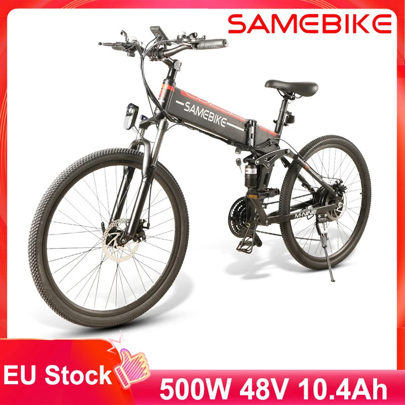 

EU Stock Samebike LO26 Mountain Electric Bicycle 30km/h 48V 10.4AH 500W Smart Foldable E-Bike 26'' Moped Electric Bike