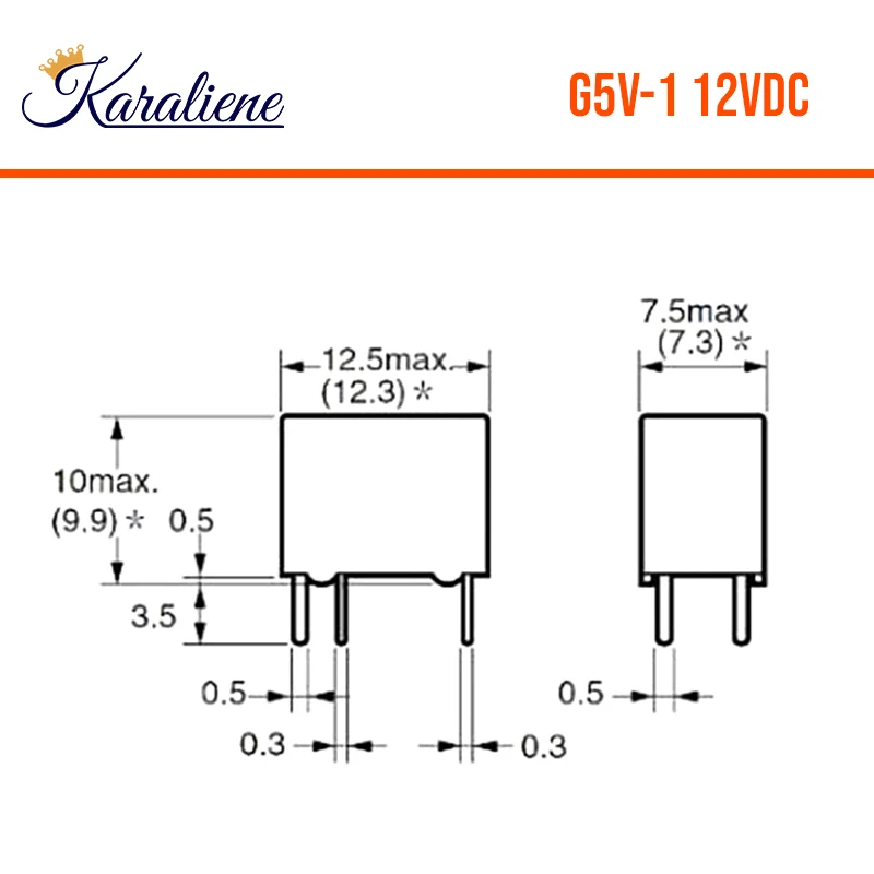 2PCS TR5V-L-S-Z TR5V-L-12VDC-S-Z  TR5V-L-24VDC-S-Z G5V-1-DC12V TR5V-L-05VDC-S-Z 1 FORM C 2A 6Pin PCB Type Signal  Relay