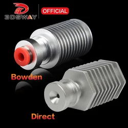 3DSWAY-3D Impressora Peças Dissipador, Bowden para V6, J-cabeça Extrusora, 1,75mm Filamento, Radiador De Garganta Suave, Longa Distância, Dissipador De Calor