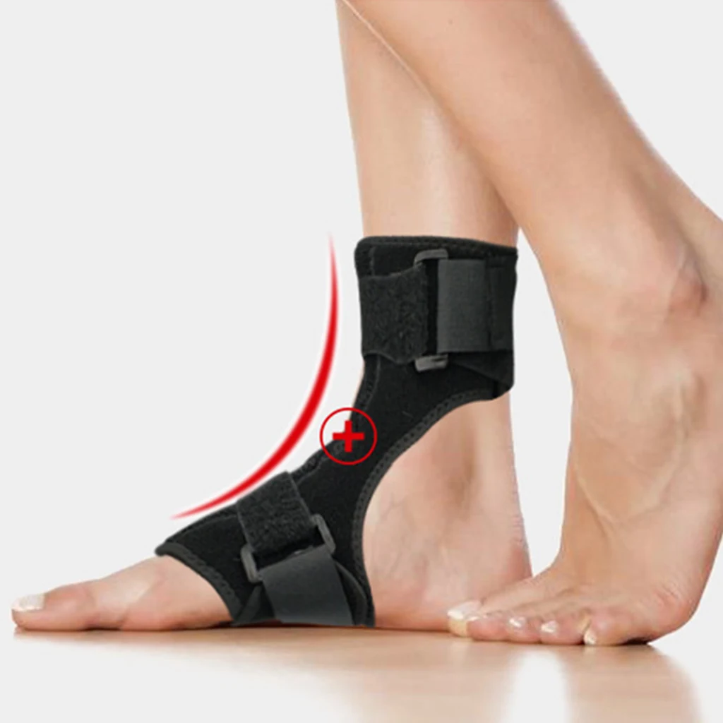 Adjustable Foot Drop Brace Ankle Support Strap Stroke Sports Injury Splint Foot Drop Support Ankle Brace Orthosis Strap