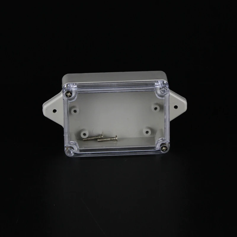 83x58x35mm ABS IP65 Waterproof Plastic Wire Junction Box With Mounted Distribution Clear Enclosure Transparent Project Case