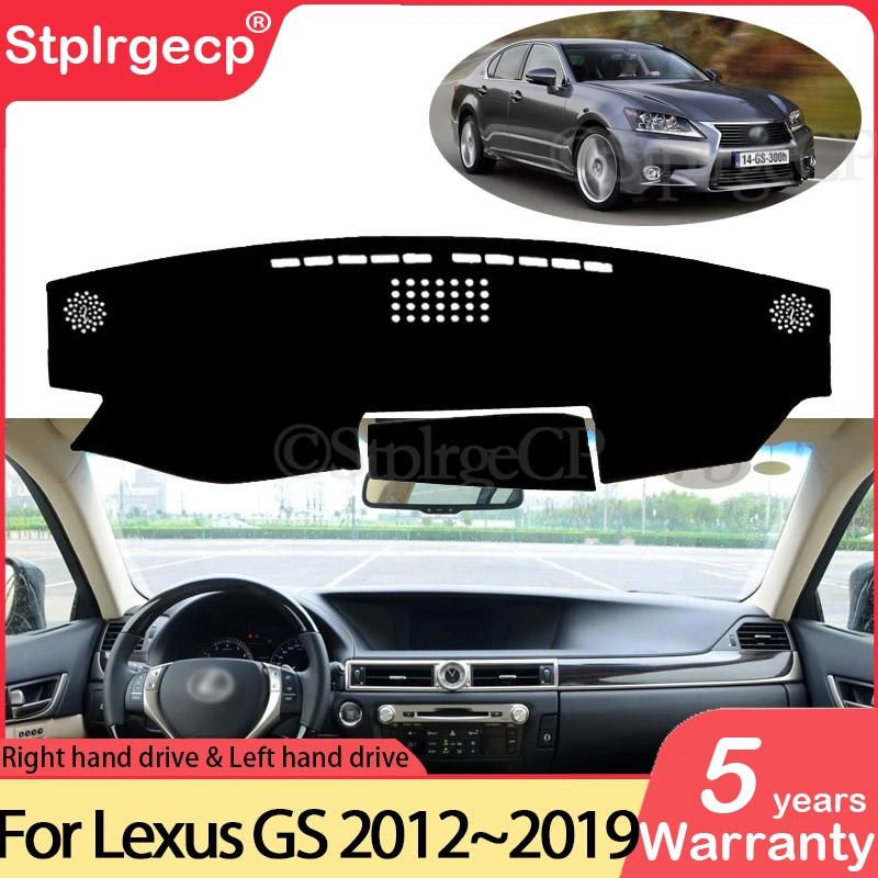 

Для Lexus GS L10 250 350 300h 400h 200t 2012 ~ 2019 противоскользящий коврик для приборной панели, солнцезащитный козырек, автомобильная накидка, аксессуары, коврик