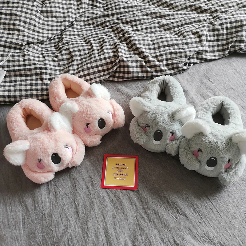 Koala Kawaii zapatillas infantiles de casa con felpa antideslizantes - imagen 3