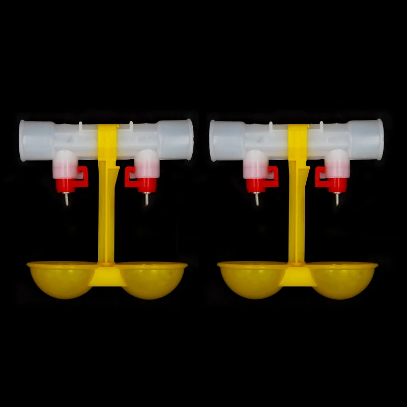 10 ks kuře pití dvojitý závěsný pohár bál bradavka drinkers zemědělství  25cm kuře aparatura křepelka feeders fontána