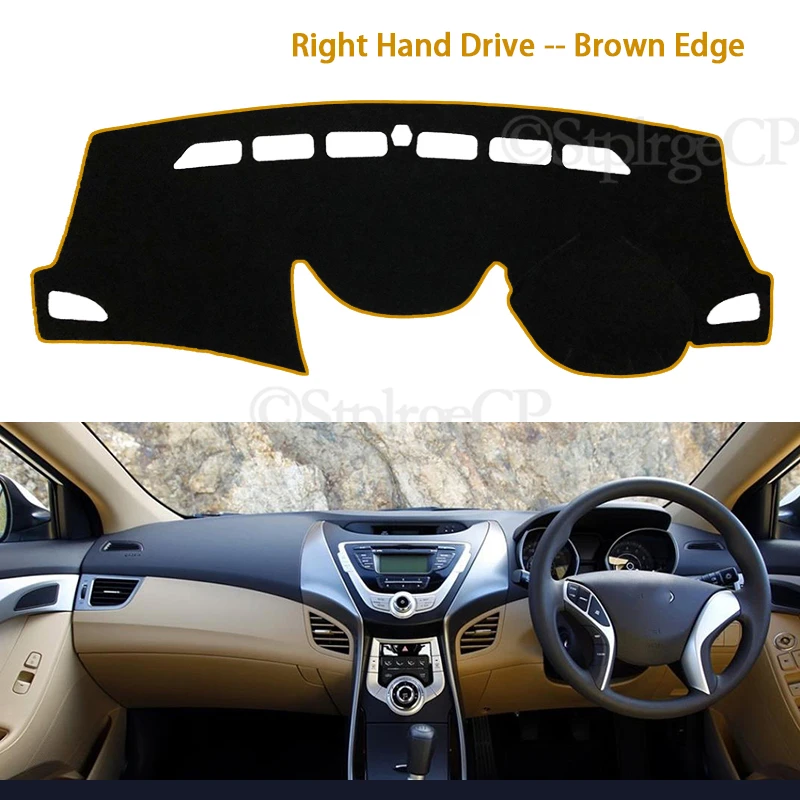 for Hyundai Elantra 2011 2012 2013 2014 2015 MD UD Avante Anti-Slip Mat Dashboard Cover Pad Sunshade Dashmat Anti-UV Accessories