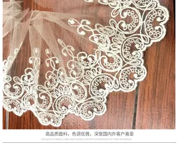 1Yard Soft Ivory Tulle Mesh Ivory Fabric Venise Lace Trim Embroidery Sewing Crafts Doll Material Lace Edge Skirt 10cm