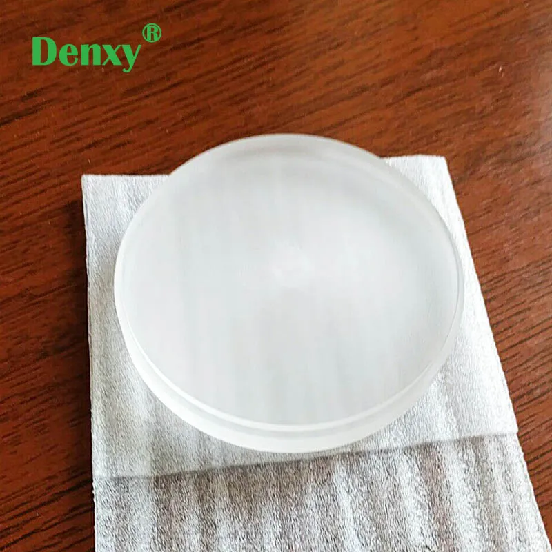 Denxy 5pcs Dental PMMA Block Clear color CAD/CAM Dental Material lab for Make Temporary Bridge Dental Restorations Resin block