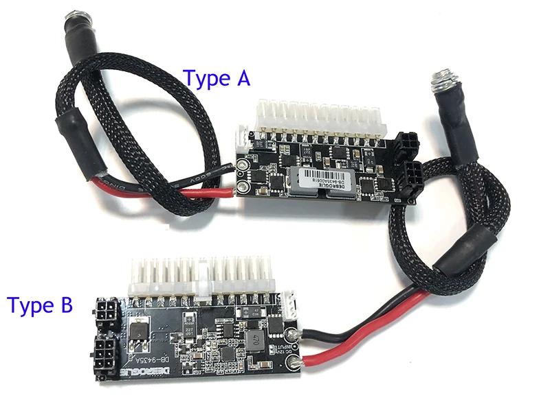 DC To ATX 400Wโมดูลอะแดปเตอร์สำหรับแหล่งจ่ายไฟกราฟิกการ์ด 1060 1070 1080 ใหม่ 400 วัตต์power 24P PSU Pico Mini ITX