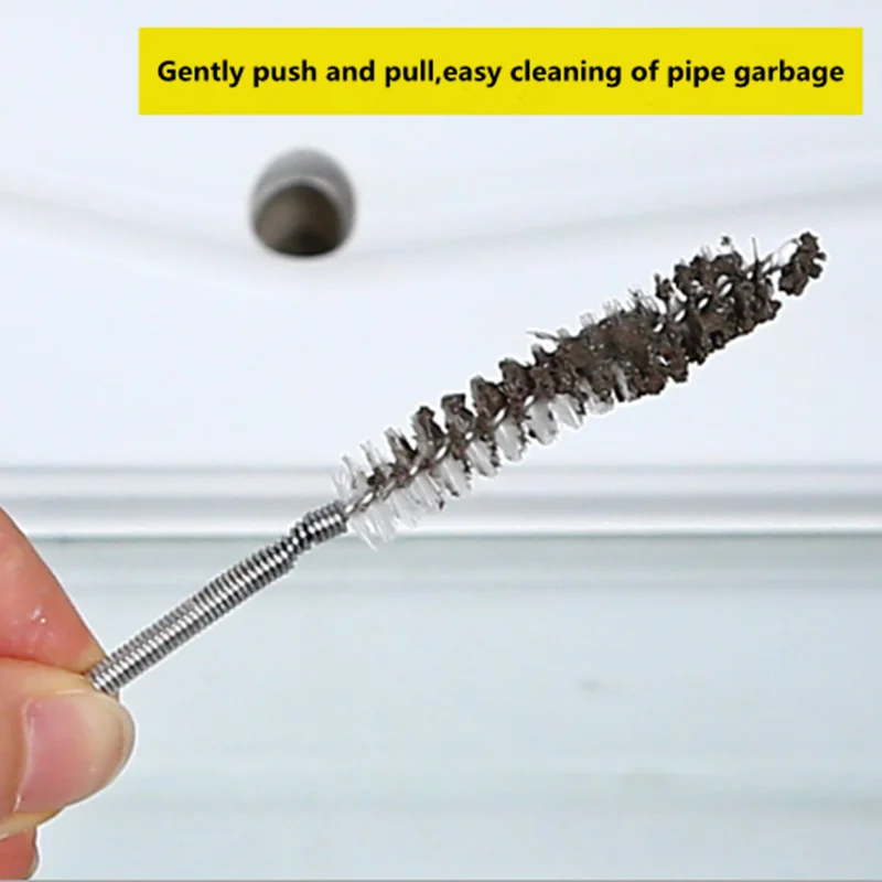 Long Flexible Refrigerator Scrub Brush Flexible Soft Dredge Drainage Hole Water Dredge Tool Fridge Drain Hole Cleaning Brush