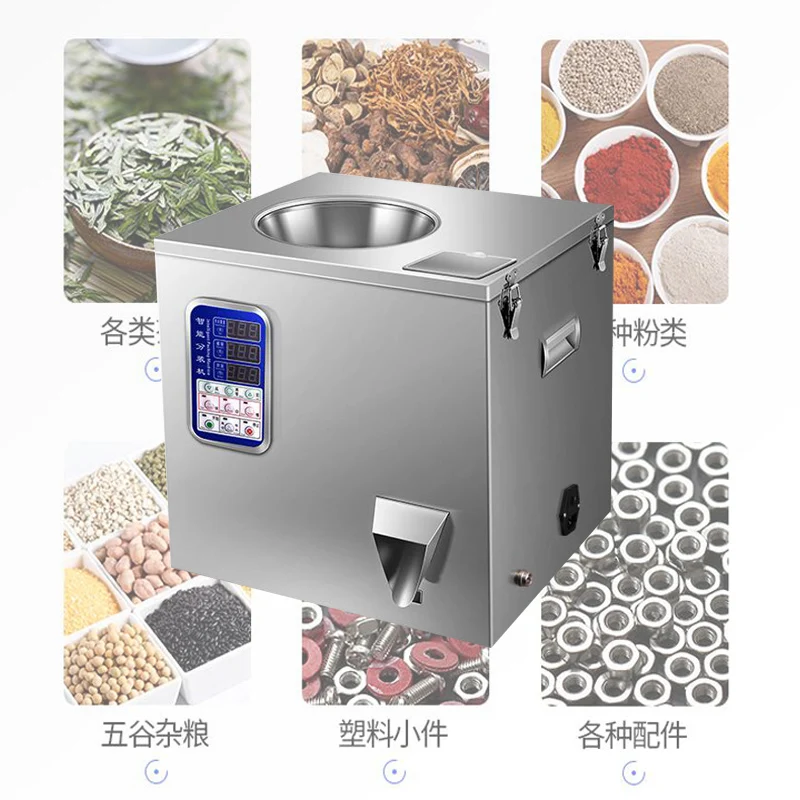 Granules Filling Machine Coffee Spices Tea Weighing Machine Grain Medicine Seed Fruit Salt Packing Machine Powder Fille