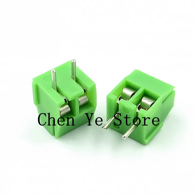 Free shipping 100Pcs KF396-3.96-2P 3P MG/MF396-3.96-2P 3Pin 3.96mm 2P 3P Screw PCB Terminal Block Connector green