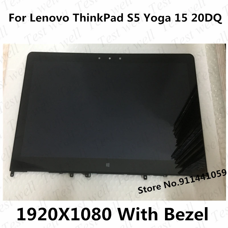 

Original Test well 15.6" For Lenovo ThinkPad S5 Yoga 15 20DQ 20DQ0038GE Laptop touch LCD screen assembly FHD 1920*1080