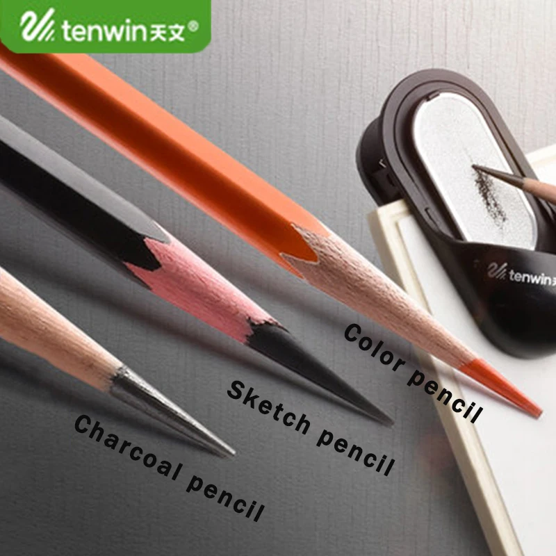 Tenwin Student Professional Charcoal Pencil Sharpening Art Sketch Drawing Board Clip for Pencil Sharpen Tools Art Supplies