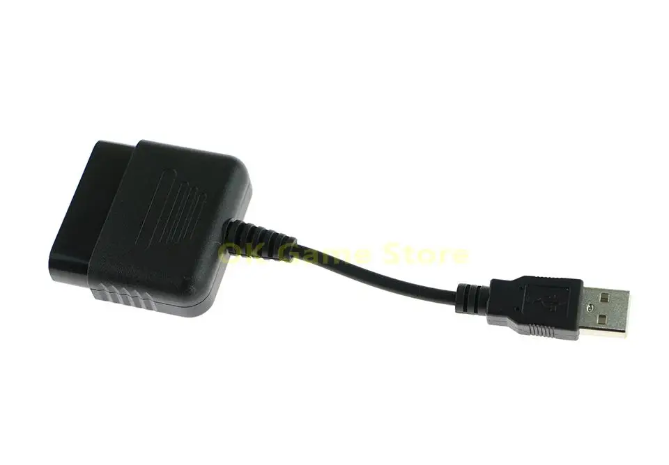 10pcs/lot Black Cable Converter For Sony PS2 Controller to PS3 PC USB Adapter Converter Cable Repair Parts