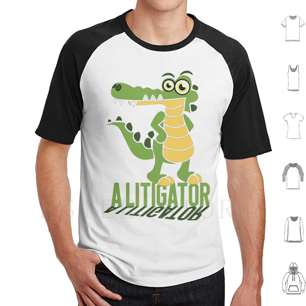 A Litigator T Shirt Cotton Men DIY Print Crocodile Alligator Classic Vintage Latest Cool Awesome Authentic Original High